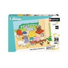 Puzzle T'Choupi tilalla 30 palasta - Nathan - Lapsille 4 vuotta - Juliste mukana