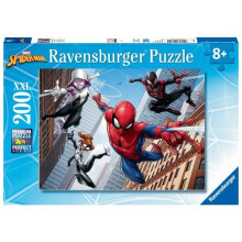 Ravensburger - Hämähäkkimies 200 palanen XXL palapeli - Hämähäkin voimat - Lapset 8 vuotta ja vanhemmat