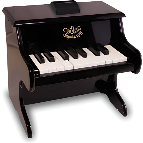 Piano de madera con partituras.