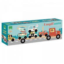 Brinquedo de desenvolvimento em madeira - Vilac - Empilhador - Caminhão de transporte - Vermelho - A partir de 2 anos