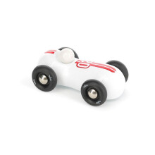 Puuauto "Streamline Vintage" - Valkoinen - P 11 x L 6.5 x K 4 cm