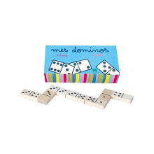 Dominó de madera - VILAC - Caja rayas - Mixto - A partir de 3 años - Infantil - Verde