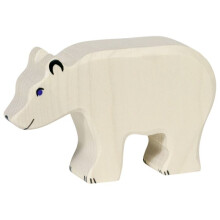 Figuriini - HOLZTIGER - 80207 - Jääkarhu - Käsinmaalattu Puu - Eurooppalainen Valmistus