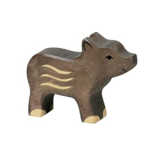 Figuriini - HOLZTIGER - 80093 - Villisika - Käsin maalattu puu - Eurooppalainen valmistus - 9x1,9x8,5 cm