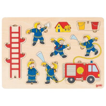 Goki - Quebra-cabeça empilhável Bombeiros - GOLLNEST & KIESEL