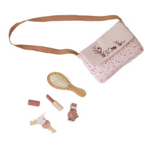 Sac a main avec set de beaute en bois - Coccinelle
