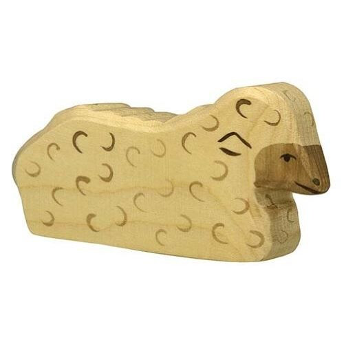 HOLZTIGER - 80074 - FIGURINE - SHEEP, LYING DOWN