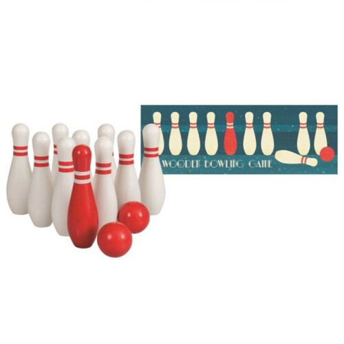 Egmont Toys - Gioco di bowling in legno