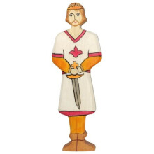 Figuriini Prinssi HOLZTIGER - Käsinmaalattu - Eurooppalainen valmistus
