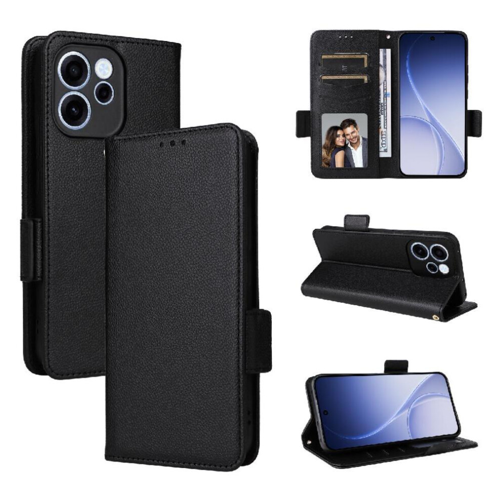 Flip Case For Oppo Reno 15F Pu Leather Wallet Magnetic Card Slots Holder Side Buckle 764563804788