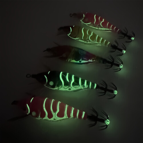 Luminously Squid Jigs Haken-Angelköder, harte künstliche-Rosa