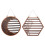 Wood Earring Wall Holder Moon Shape White25cm 7