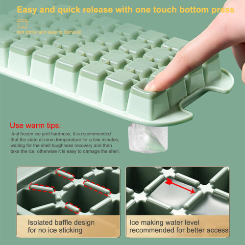 Silicone Ice Cube Tray Box26.5x13x9.5cm32-Cavity 2