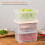 Food Grade PP Fridge Storage Containers with Drain Basket 5