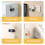 Cord Organizer Clips4-Pack ABS for Home Office Car 2