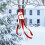 Polyester-Schneemann-Windsackfahne, 100 cm 6