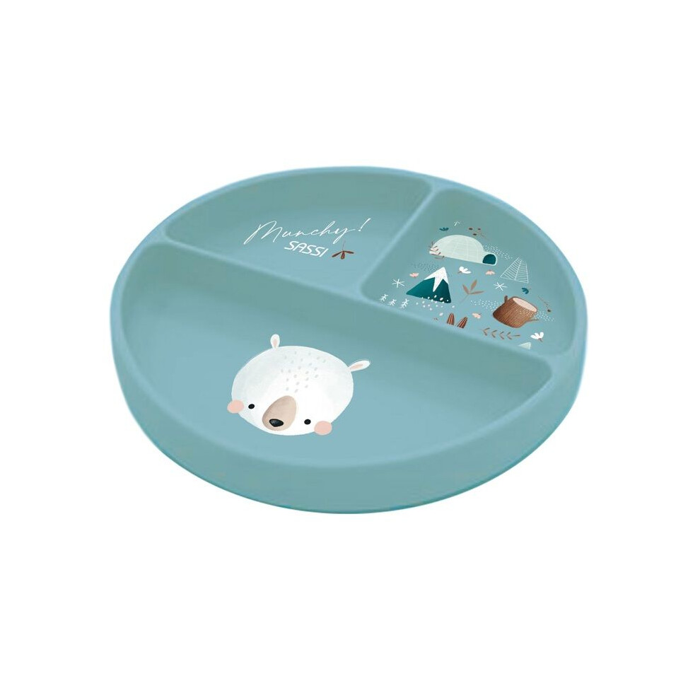 Munchy The Bear Silicone Plate Sassi Junior