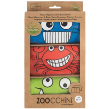 Boxers menino - ZOOCCHINI - Chompy - Pacote de 3 - 100% algodão orgânico - Estampa de animais
