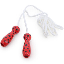 Cordino da saltare - VILAC - Coccinella rossa - Rossa a pois - Lunghezza 200 cm - Fabbricazione francese
