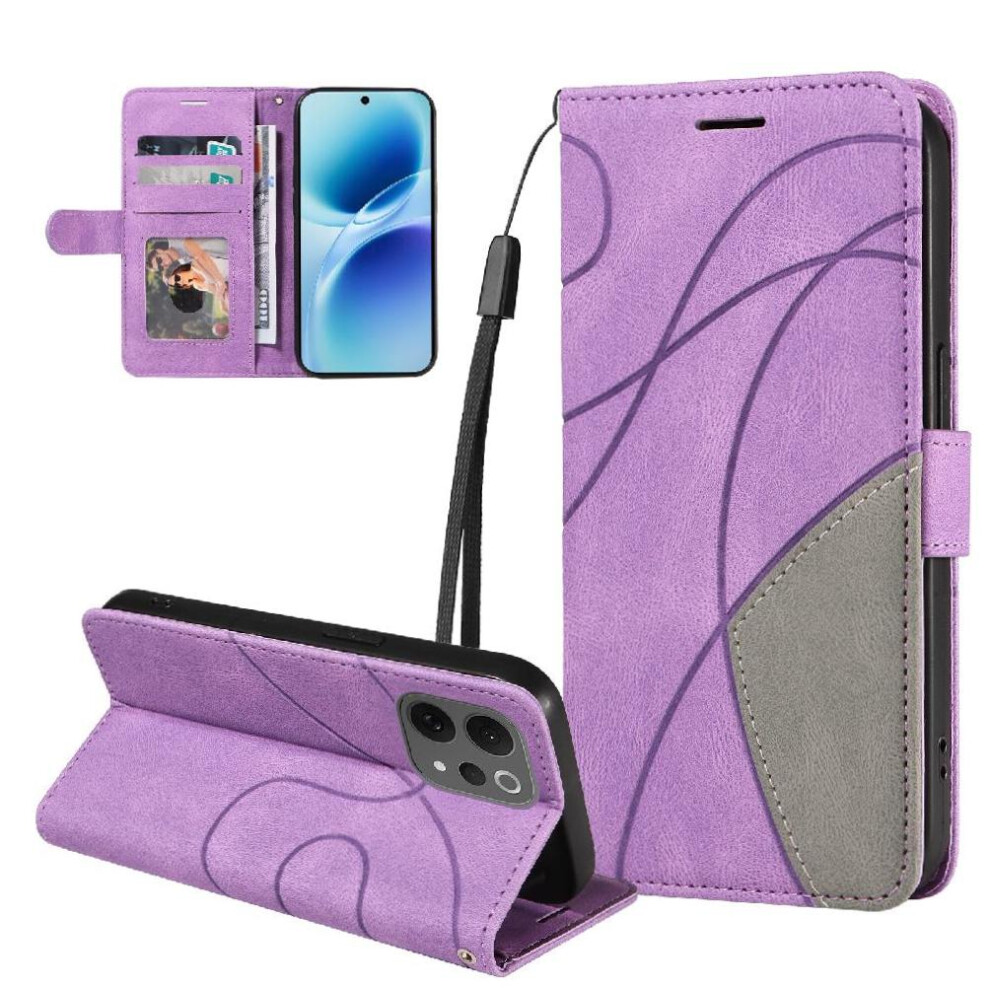 Flip Case For Vivo V70 Lite Leather Wallet Flip Folio Book With Card Slot Stand Stitching Color Kickstand Protective 764563804931