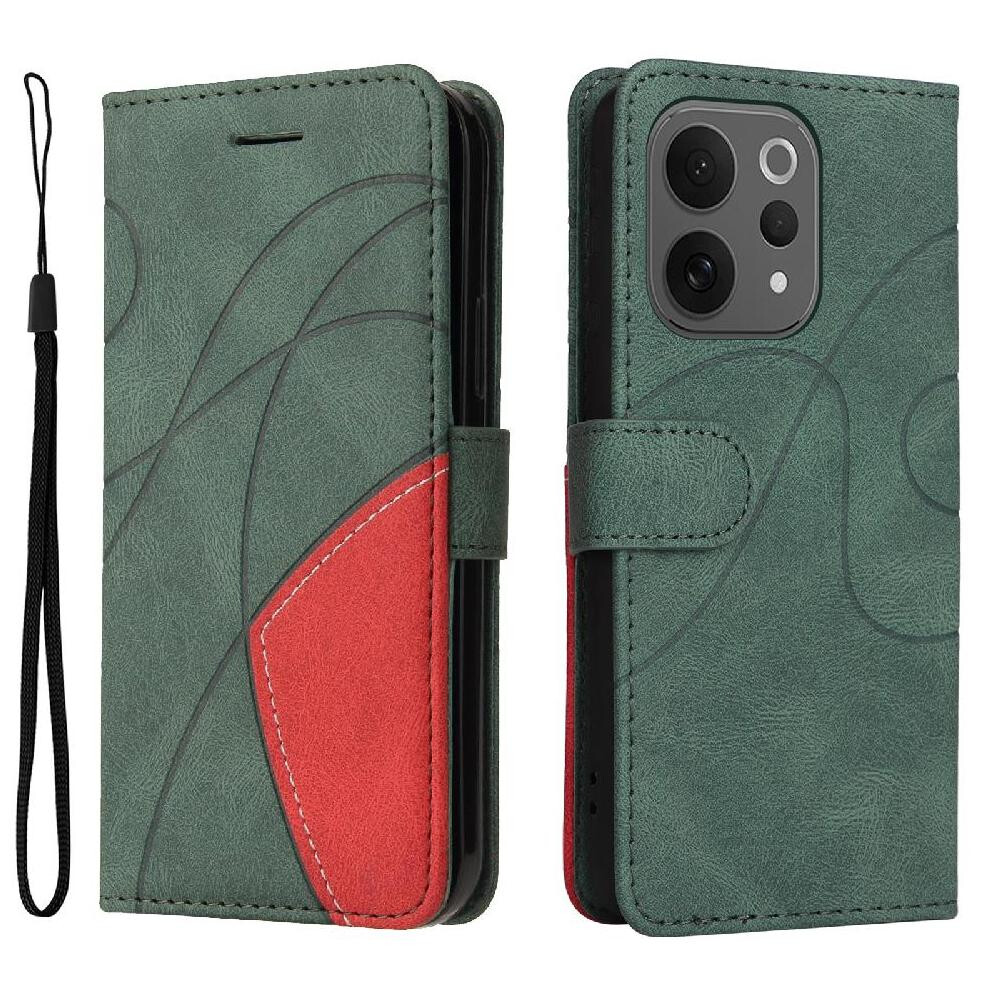 Flip Case For Vivo V70 Lite Leather Wallet Flip Folio Book With Card Slot Stand Stitching Color Kickstand Protective 764563804924