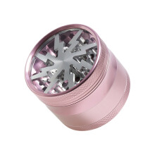 Aluminium-Kräutermühle 63 mm mit Magnet und Pollensieb