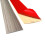 PVC-Teppichkantenleiste 4 cm x 1 m, grau oder gelb 1