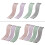 High Stretch Silicones Workout Band With Printed Exercise-4PCS 2