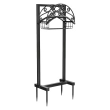 Strong Carbon Steel Outdoor Hose Support Stand Garden Water Pipe