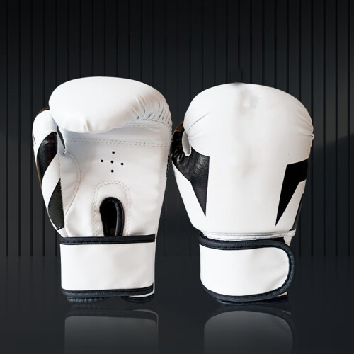 Children Kickboxing Boxing Gloves Adjustable Fighting-White 2