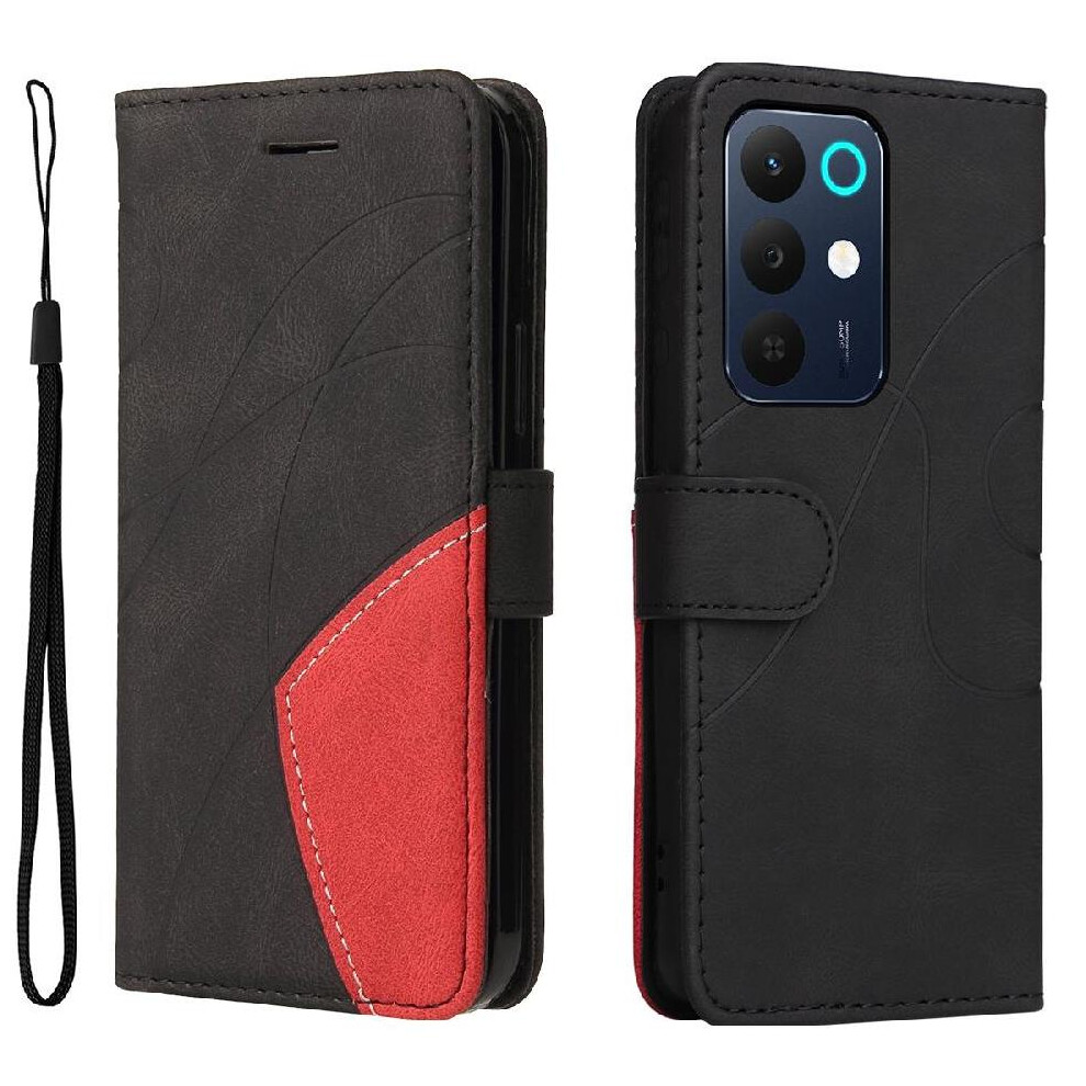 Flip Case For Realme 15X With Card Slot Stand Kickstand Protective Stitching Color Leather Wallet Flip Folio Book 764563805112