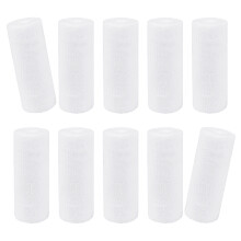 10 Rollen dehnbare Baumwollgaze-Bandage, sportliche-Weiß 8X400CM