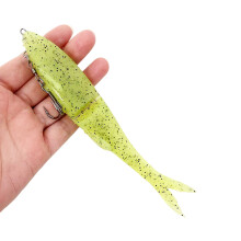 Leurres de pêche souples 12 cm/17 cm avec queue en-Vert 120mm
