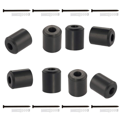 Rubber Ski and Snowboard Wall Mount Rack Space Saving-8 pack