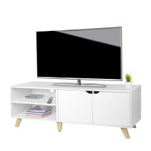 Mueble de TV para televisores de 60 pulgadas, 6 compartimentos