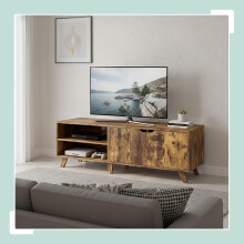 TV-Schrank, 6 Fächer, passend für Fernseher bis zu 60 Zoll
