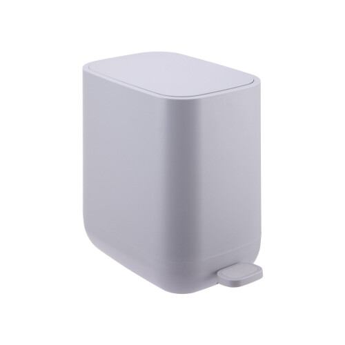 7L Square Plastic Pedal Bin - Soft-Close Lid