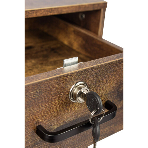Lockable Mobile Desk Pedestal with Drawer and Compartment 1