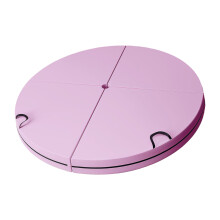 Tapis de danse pliable multifonctionnel, épais,-Rose 120X120X5