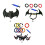PVC Halloween Inflatable Bat, Spider & Headband Set 6