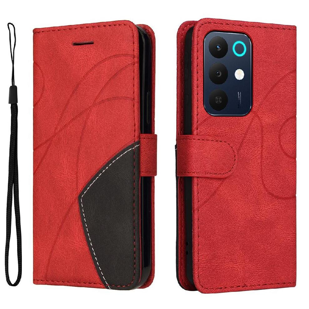 Flip Case For Realme C85 5G Kickstand Protective With Card Slot Stand Leather Wallet Stitching Color Flip Folio Book 764563805143