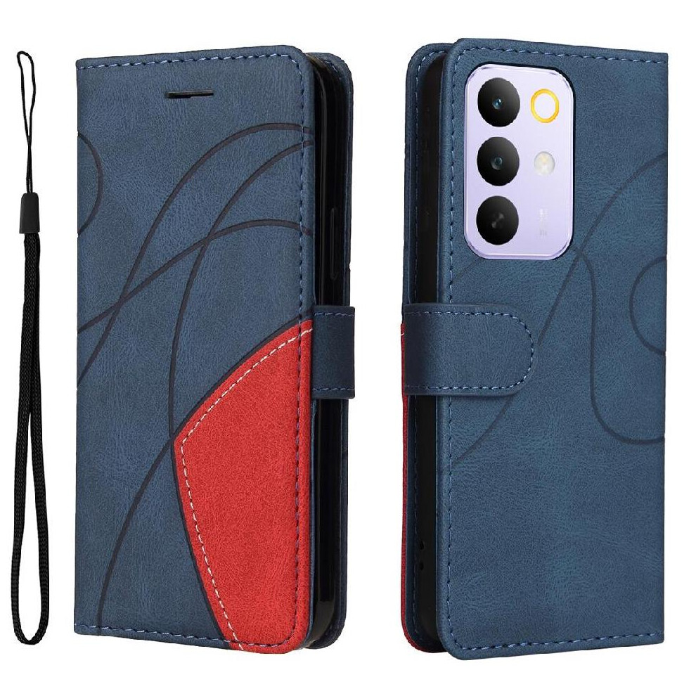 Flip Case For Realme C85 Pro 4G Stitching Color Flip Folio Book Kickstand Protective With Card Slot Stand Leather Wallet 764563805204