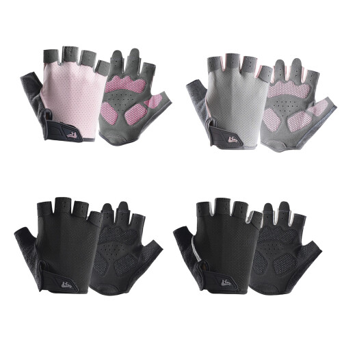 1 Paar Fahrradhandschuhe mit dicken-Schwarz L 1