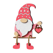Swedish Tomtes Figurines Decorative Shelf Sitters Valentine-F