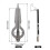 Handheld kaakharp muziekinstrument metalen constructie 3