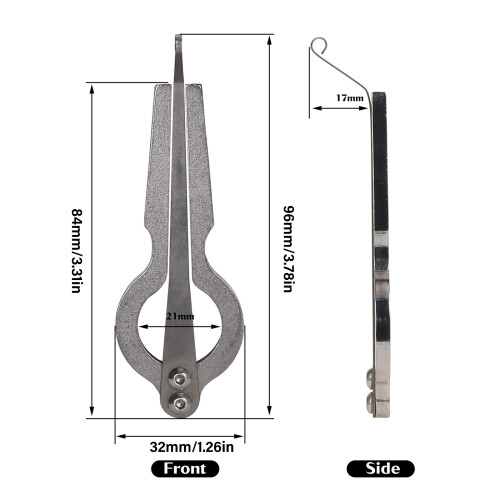 Handheld kaakharp muziekinstrument metalen constructie 2