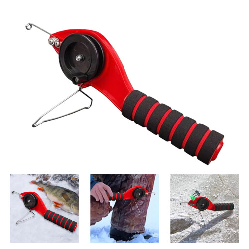 Accessoire de pêche cannes à pêche sur glace ABS pliables 30cm, 1