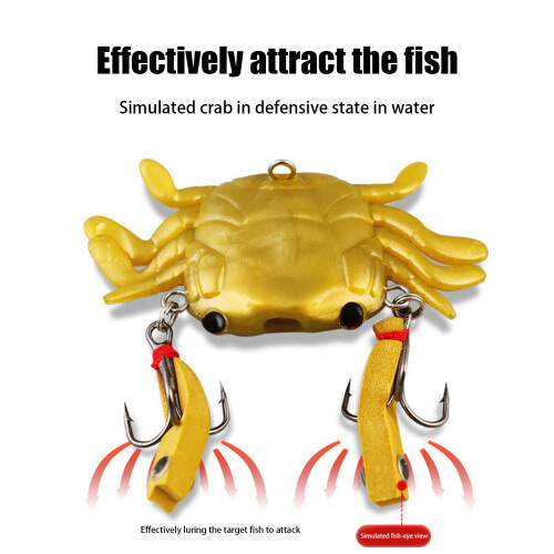Soft Crabs Baits Artificial Baits Floating Crabs-Green small 1