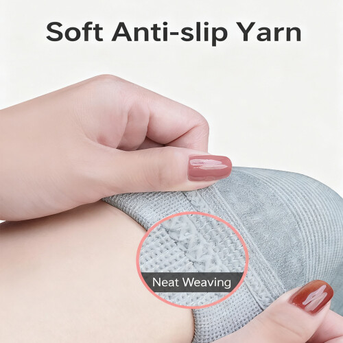 Elastic Knee Brace Nonslip Support Sweat Resistant-Light Grey S 2