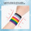 Colorful Sweatproof Wrist Wrap Breathable Moisture-1 pair 1